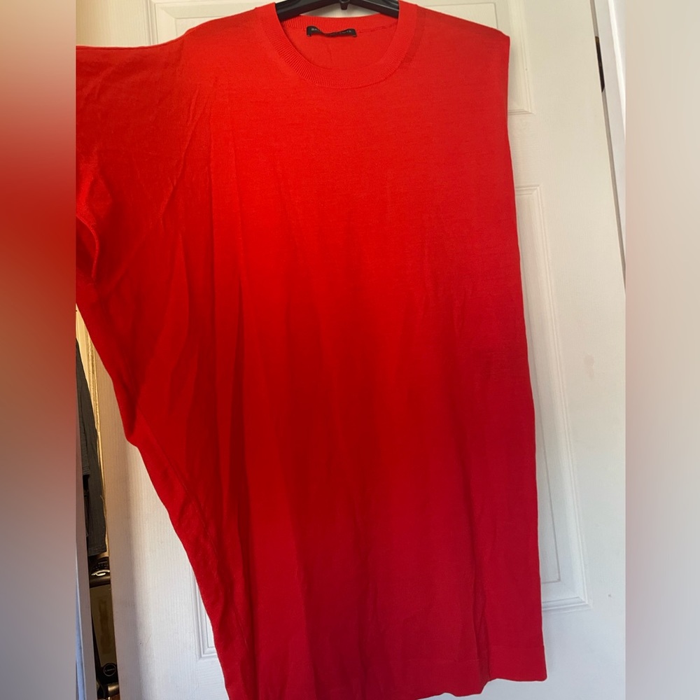 Balenciaga Sweater Dress Virgin Wool Valentine Red Mini - Picture 5 of 16
